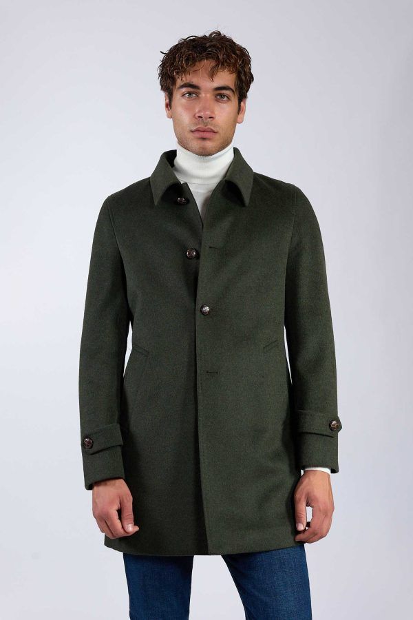 Cappotto Borromini modello Stefan colore Verde